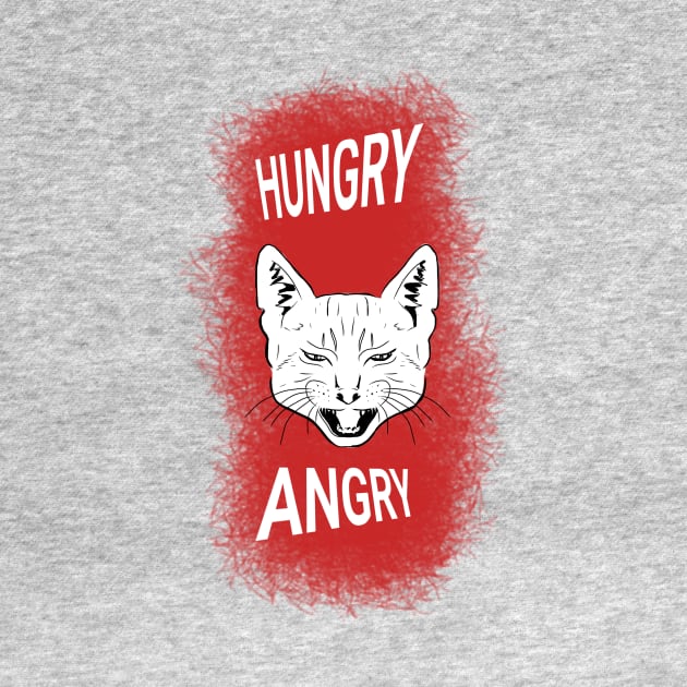Hungry Angry Cat by slapbasscat
